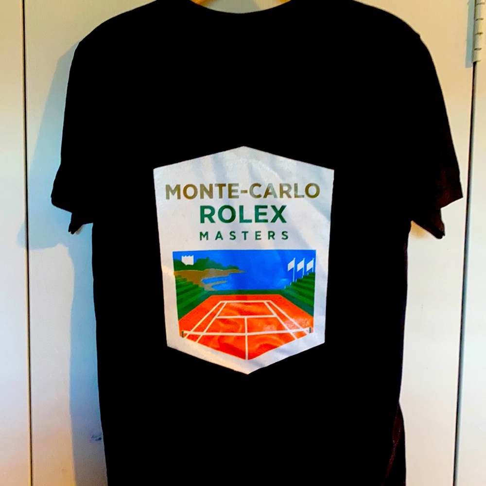 Men’s Monte Carlo Tennis Rolex Masters Tee Black